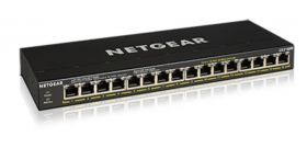 Netgear NETGEAR GS316PP Fara management Gigabit Ethernet (10/100/1000) Power over Ethernet (PoE) Suport Negru (GS316PP-100EUS)