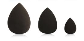 Set de bureți cosmetici pentru machiaj - 3 buc negru