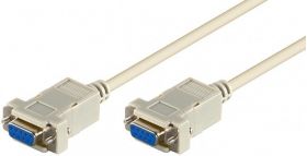 cablu serial null modem 9p mama - 9p mama 2m, goobay