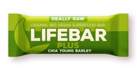 Baton cu chia si orz verde raw eco-bio 47g - Lifebar Plus