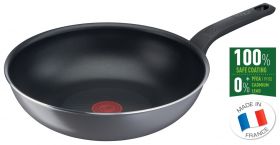 Tigaie Wok, Tefal, Easy Plus, 28 cm Ø, aluminiu