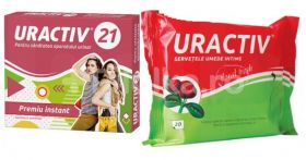 URACTIV X 21CPS + SERVETELE UMEDE CADOU