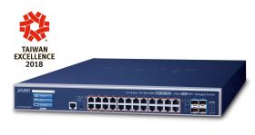 PLANET GS-5220-24UPL4XVR switch-uri Gestionate L3 Gigabit Ethernet (10/100/1000) Power over Ethernet (PoE) Suport 1.25U Albastru (GS-5220-24UPL4XVR)