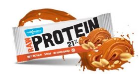 Baton proteic cu alune si sare vulcanica raw Protein 21%, 50g MAX SPORT