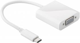 Adaptor VGA mama - USB-C tata 0.2m alb