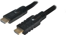 Cablu video Logilink HDMI Male - HDMI Male, v1.4, 15m, Ethernet, Activ, negru