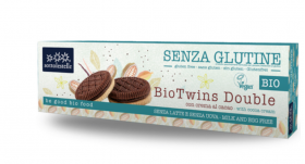 Biscuiti bio cu crema de cacao,Bio Twins, fara gluten, eco-bio, 125g - Sottolestelle