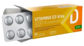 KRKA VITAMINA D3 1000UI X 60 COMPRIMATE