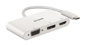 D-Link DUB-V310 stații de andocare și replicatoare de porturi pentru calculatoare portabile Prin cablu USB 3.2 Gen 1 (3.1 Gen 1) Type-C Alb (DUB-V310)