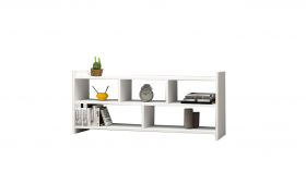 Comoda TV, Puqa Design, Pera, 120x55x28 cm, PAL, Alb