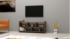 Comoda TV, Puqa Design, Pera, 120x55x28 cm, PAL, Maro