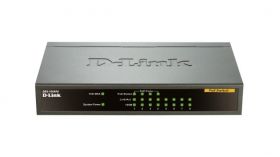 D-Link DES-1008PA switch-uri Fara management Fast Ethernet (10/100) Power over Ethernet (PoE) Suport Negru (DES-1008PA)