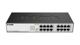 D-Link DGS-1016D switch-uri Fara management Gigabit Ethernet (10/100/1000) 1U Negru, Argint (DGS-1016D)