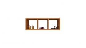 Etajera Lira, 3 Casete, 25mm, Stejar Natur, 113 x 40 x 30 cm