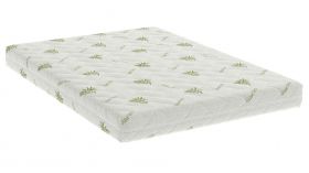 Saltea cu spumă poliuretanică Confort 4Family Aloe Vera 160x200 Somnart, înălțime 14 cm, husă lavabilă și detașabilă cu fermoar, fermitate medie