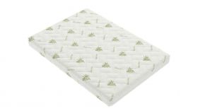 Saltea cu spumă poliuretanică Confort 4Family Aloe Vera 180x200 Somnart, înălțime 14 cm, husă lavabilă și detașabilă cu fermoar, fermitate medie