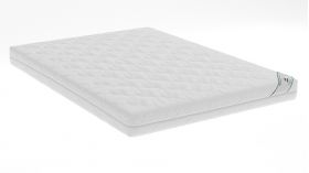 Saltea cu spumă poliuretanică Somnart HypoallergenicMed Bumbac 140x190, înălțime 16 cm, hipoalergenică, husă cu fermoar, rulată, fermitate medie