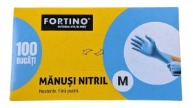 SET 100 x Manusi, NITRIL Premium, pentru protectie maini, nepudrate - M