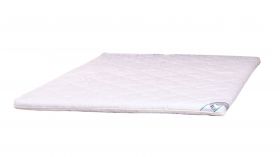 Topper HypoallergenicMed Somnart, cu husa bumbac 100%, detasabila, spalare la 90°C, 90x200 cm