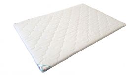 Topper cu memorie, husa bumbac, detasabila, spalare la 90°C, HypoallergenicMed Somnart, 90x200 cm