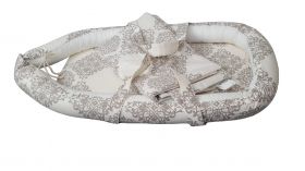 Baby Nest Somnart: Cosulet bebelusi + Salteluta 42x84x2 cm + Paturica 70x70 cm model Elegant Armonia