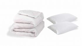 Set Confort Somnart pilota 200x220 cm + 2 perne 50x70 cm, microfibra