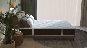 Saltea cu arcuri Pocket Somnart 2Face Confort 180x200, inaltime 22 cm, husa nedetasabila, manere, fermitate medie