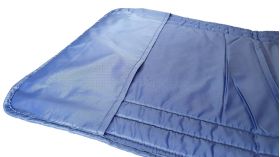 Saltea cu interior vatelină Somnart 60x190, înălțime 1 cm, pentru șezlong, două segmente, husă impermeabilă, culoare bleumarin
