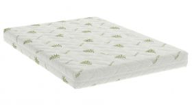 Saltea cu spumă poliuretanică Confort 4Family Aloe Vera 180x190 Somnart, înălțime 14 cm, husă lavabilă și detașabilă cu fermoar, fermitate medie