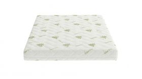 Saltea cu spumă poliuretanică Confort 4Family Aloe Vera 180x190 Somnart, înălțime 14 cm, husă lavabilă și detașabilă cu fermoar, fermitate medie