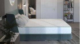 Saltea cu arcuri SomnART LETTO Plus 180x200, înălțime 24 cm, ortopedică, husă matlasată, duritate tare