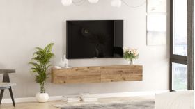 Comoda TV FR8 - A, Locelso, 180x31.6x29.6 cm, natural