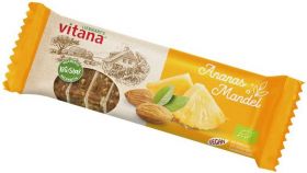 Baton cu ananas si migdale, 60g - Vitana