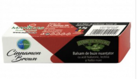 Balsam de buze nuantator Hyal'thaea Cinnamon Brown, 4.8g - Manicos