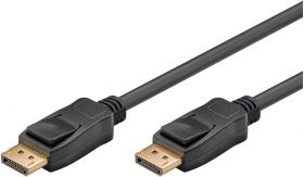 cablu displayport 1.2 tata - displayport tata, 4k60hz, 2m, negru, goobay