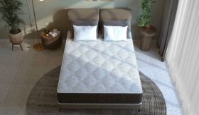 Saltea cu arcuri Pocket Somnart 2Face Confort 140x200, inaltime 22 cm, husa nedetasabila, manere, fermitate medie