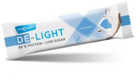 Baton proteic cu nuca de cocos invelit in ciocolata cu lapte De Light, 45g MAX SPORT