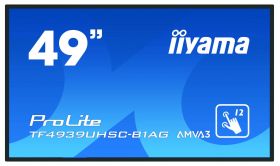 iiyama IIyama ProLite TF4939UHSC-B1AG Interactive Touchscreen Display - 124.5 cm (49') - 3840 x 2160 4K Ultra HD (TF4939UHSC-B1AG)