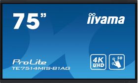 iiyama Monitor ProLite TE7514MIS-B1AG - 189.3 cm (75') - 3840 x 2160 4K UHD (TE7514MIS-B1AG)