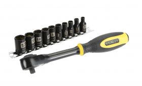 set 11 tubulare fatmax 1/4" cu clichet 0-94-607 stanley