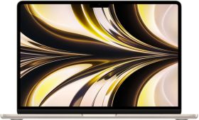 Laptop Apple 13.6'' MacBook Air 13 with Liquid Retina, Apple M2 chip (8-core CPU), 8GB, 512GB SSD, Apple M2 10-core GPU, macOS Monterey, Starlight, INT keyboard, 2022