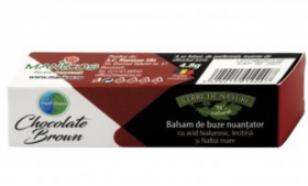 Balsam de buze nuantator Hyal'thaea Chocolate Brown, 4.8g - Manicos