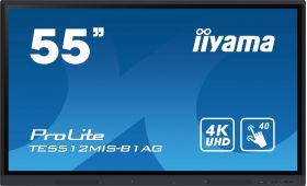 iiyama ProLite TE5512MIS-B1AG 55' Class (54.6' viewable) LED-backlit LCD display - 4K - for digital signage / interactive communication (TE5512MIS-B1AG)