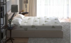 Saltea cu memorie Somnart XXL Memory Plus 180x200, înălțime 25 cm, pentru persoane supraponderale, husă Aloe Vera detașabilă, rulată, fermitate mare