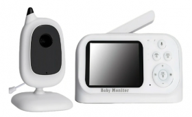 Monitor video pentru bebelusi cu camera si ecran LCD de 3.2 inchi cu camera vedere nocturna