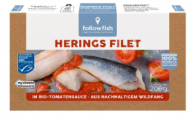 File de hering in sos te tomate, Eco-Bio , 200g- Followfish