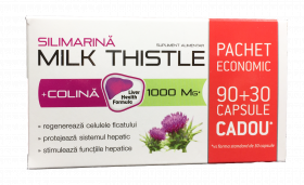 PACHET ZDROVIT SILIMARINA MILK THISTLE + COLINA 90 CAPSULE + 30 CAPSULE