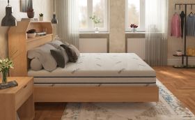 Saltea cu memorie Somnomed Antiacaria 180x200, înălțime 20 cm, pentru alergici, husă cu tratament antiacarian, rulată, fermitate medie