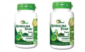 Spirulina star, tonic si revitalizant 120 tablete Ayurmed 120 tablete