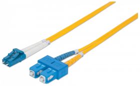 Intellinet 473729 cabluri din fibră optică 5 m LC SC OS2 Galben (473729)